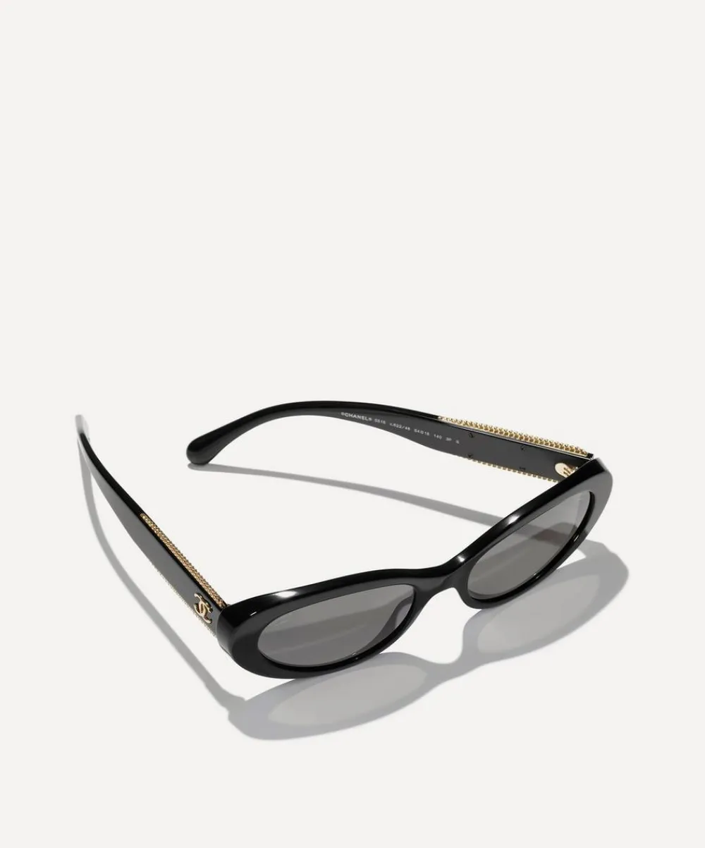 CHANEL Sunglasses & Glasses^Oval Sunglasses