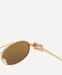 Miu Miu Sunglasses & Glasses^Oval Sunglasses