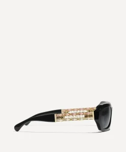 CHANEL Sunglasses & Glasses^Oval Sunglasses