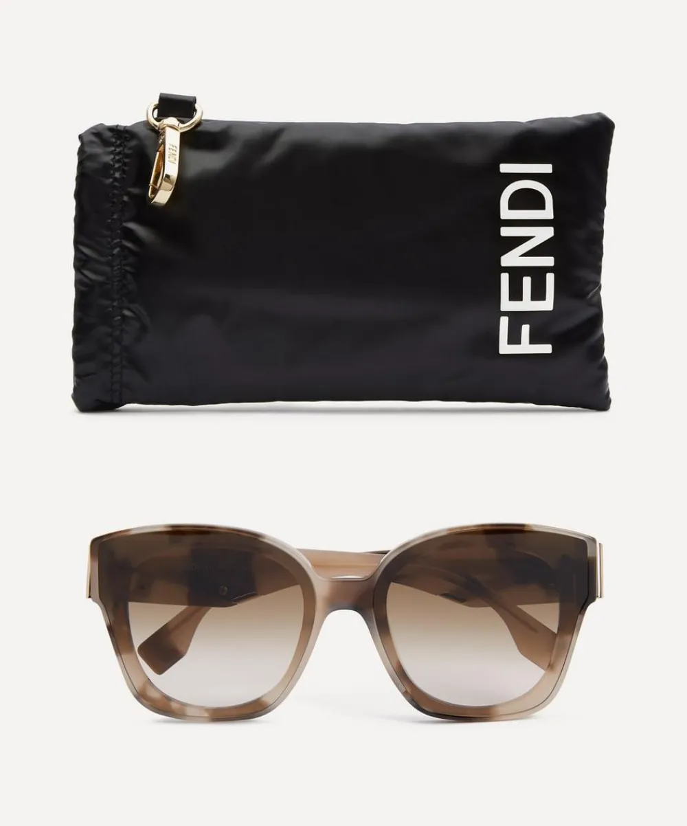 Fendi Sunglasses & Glasses^Oversized Havana Square Sunglasses