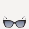 Fendi Sunglasses & Glasses^Oversized Square FF Diamonds Black Acetate Sunglasses