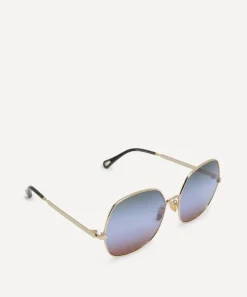 Chloé Sunglasses & Glasses^Oversized Square Metal Sunglasses