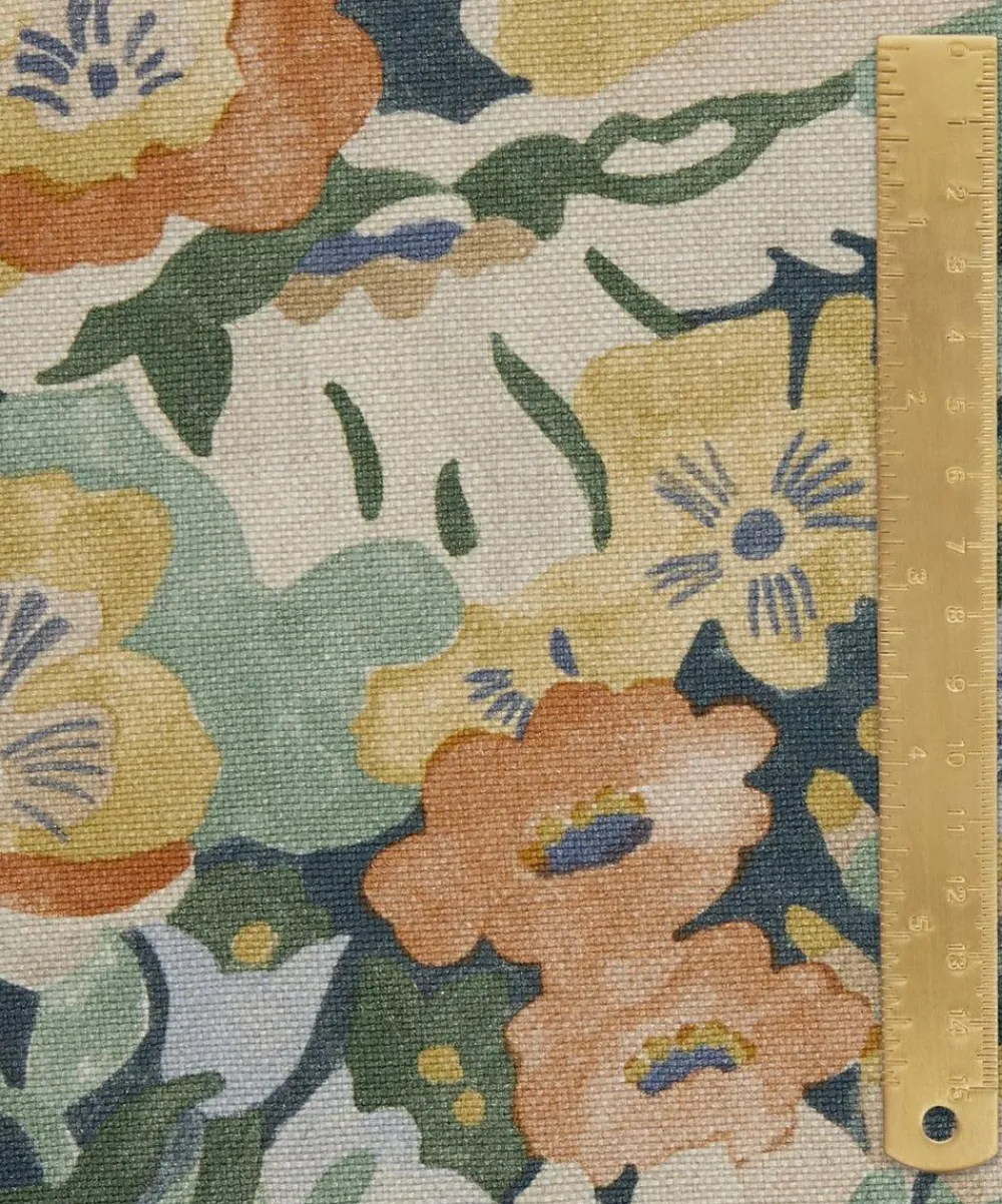 Liberty Interiors Furnishing Fabrics|Furnishing Fabrics^Painted Thorpe Linen in Acacia