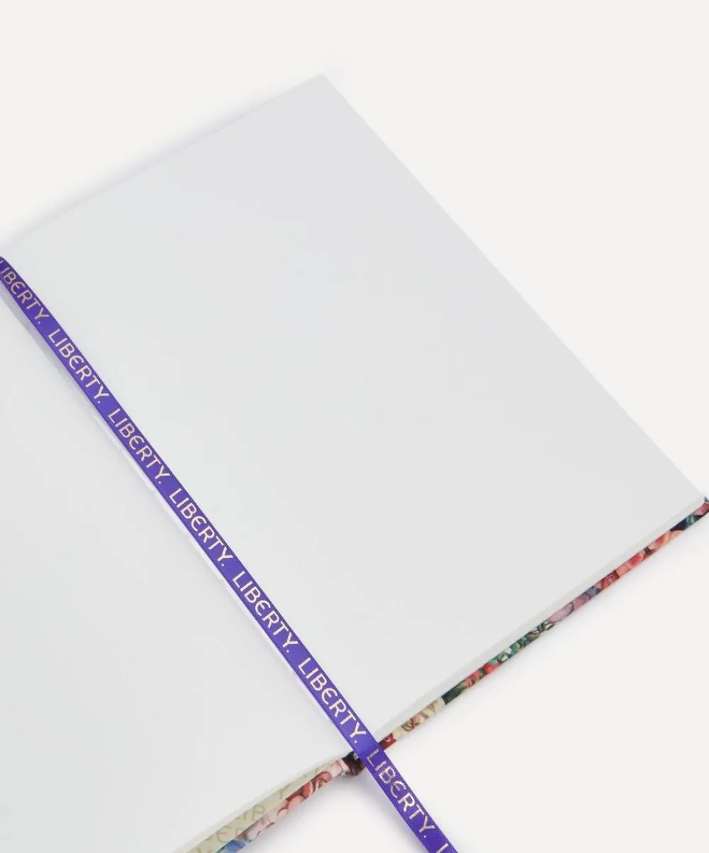 Liberty Stationery And Games^Painted Travels Print Cotton A5 Notebook