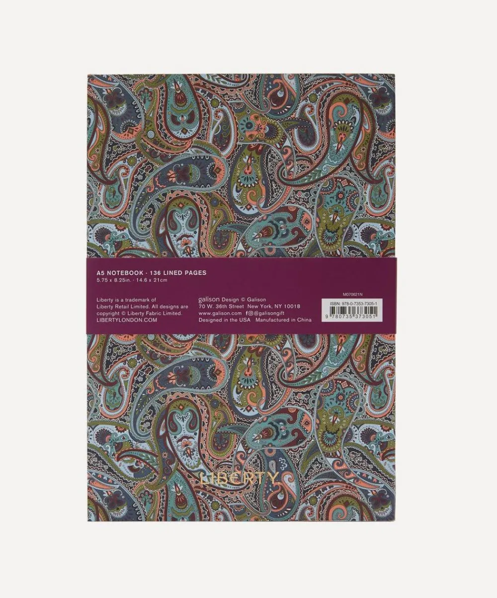 Liberty Stationery And Games^Paisley A5 Journal