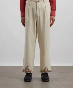 Kartik Research Trousers^Paisley Embroidered Trousers