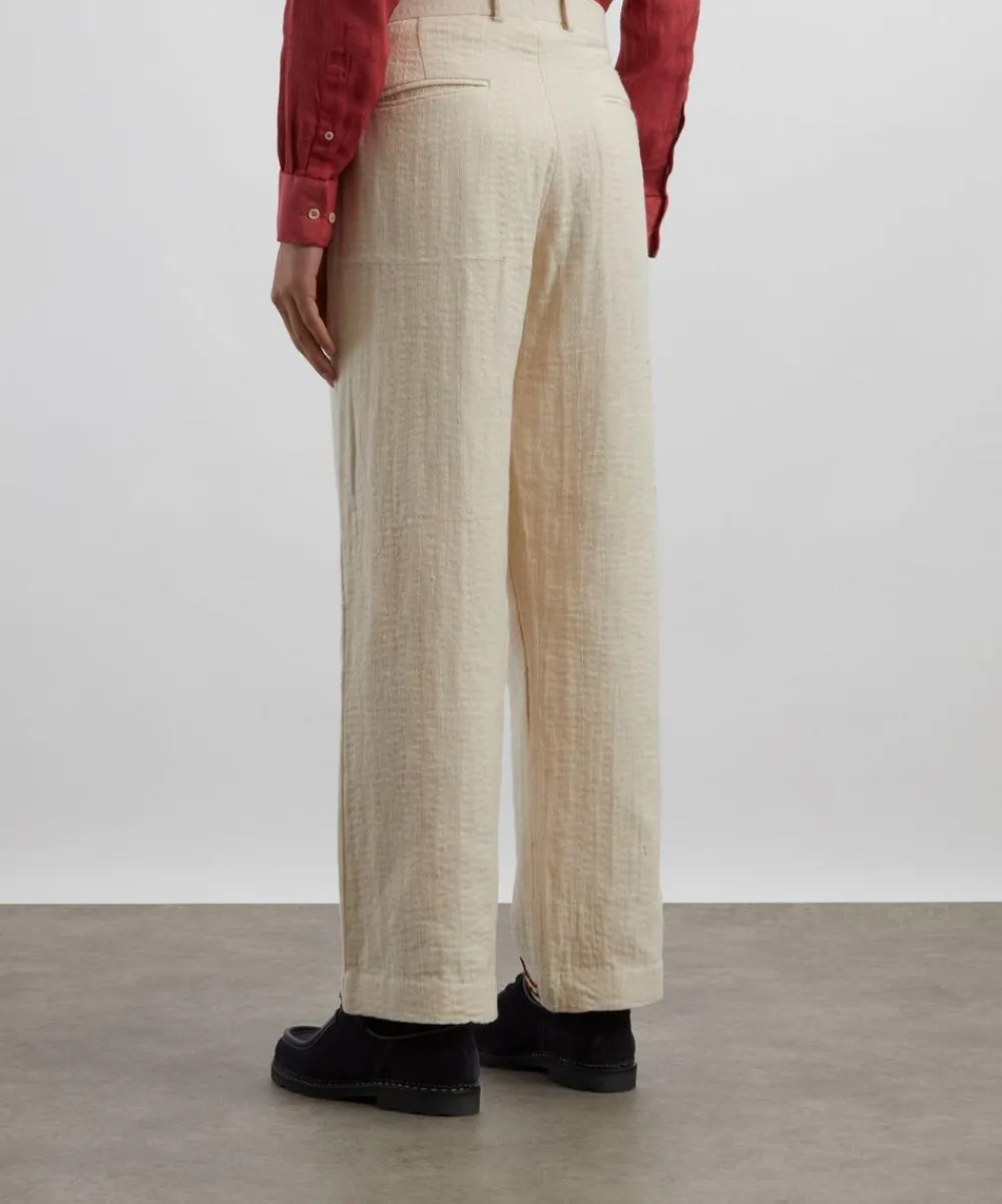 Kartik Research Trousers^Paisley Embroidered Trousers