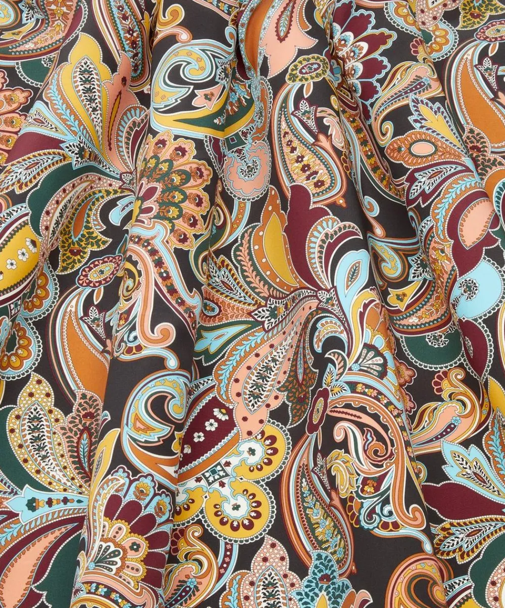 Liberty Fabrics Crepe De Chine^Paisley Fanfare Crepe de Chine