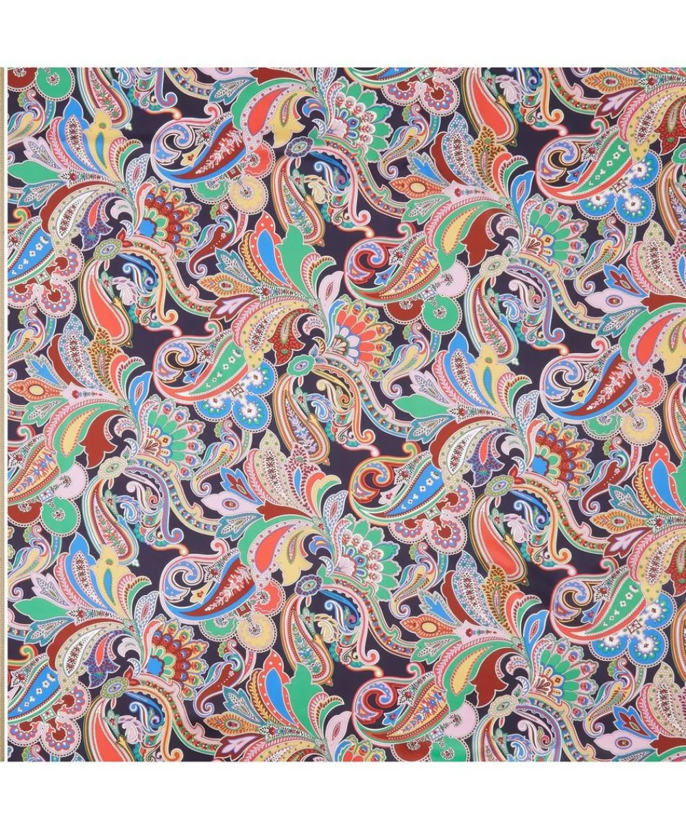 Liberty Fabrics Silk Satin^Paisley Fanfare Silk Satin