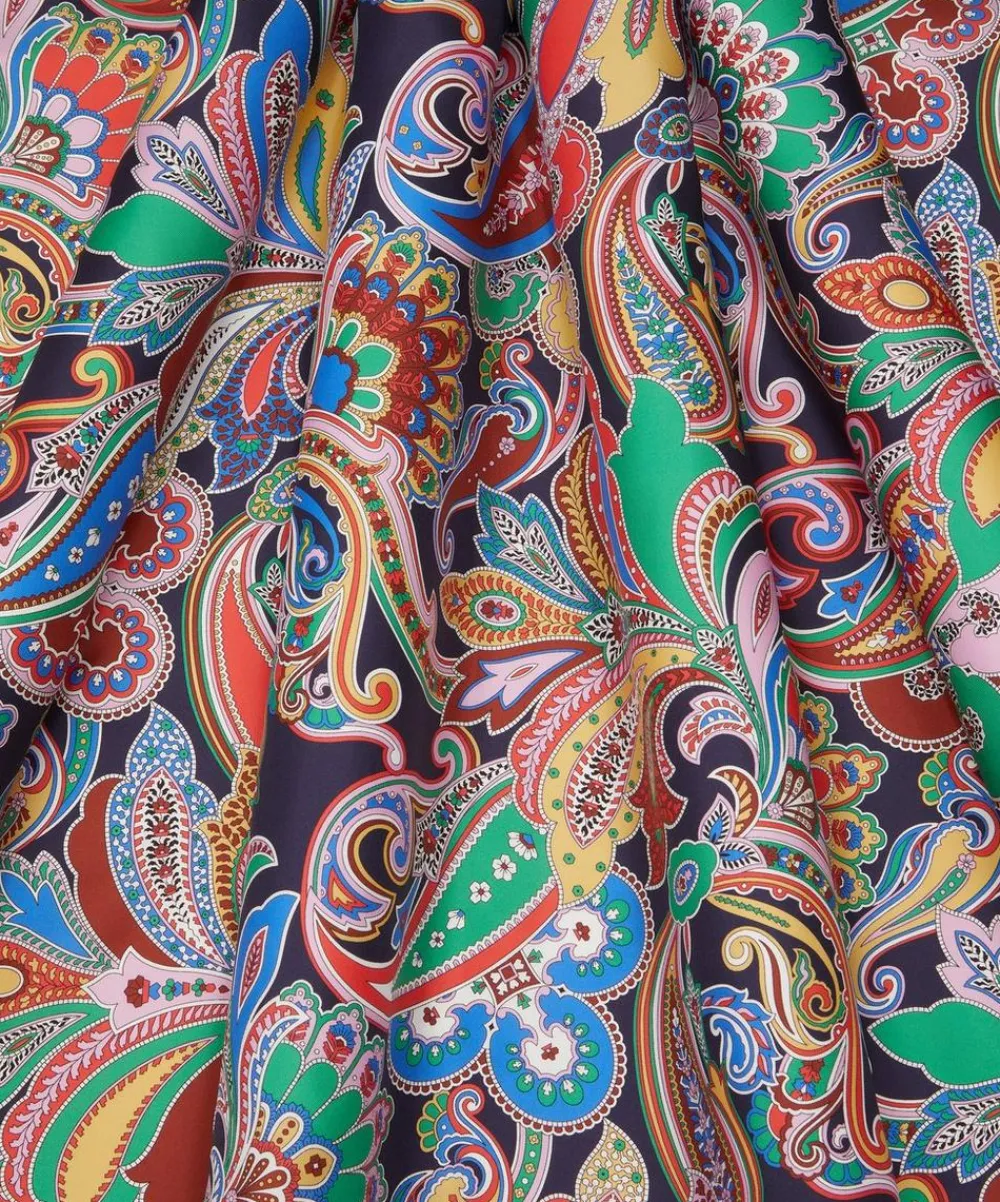 Liberty Fabrics Monument Twill^Paisley Fanfare Silk Twill