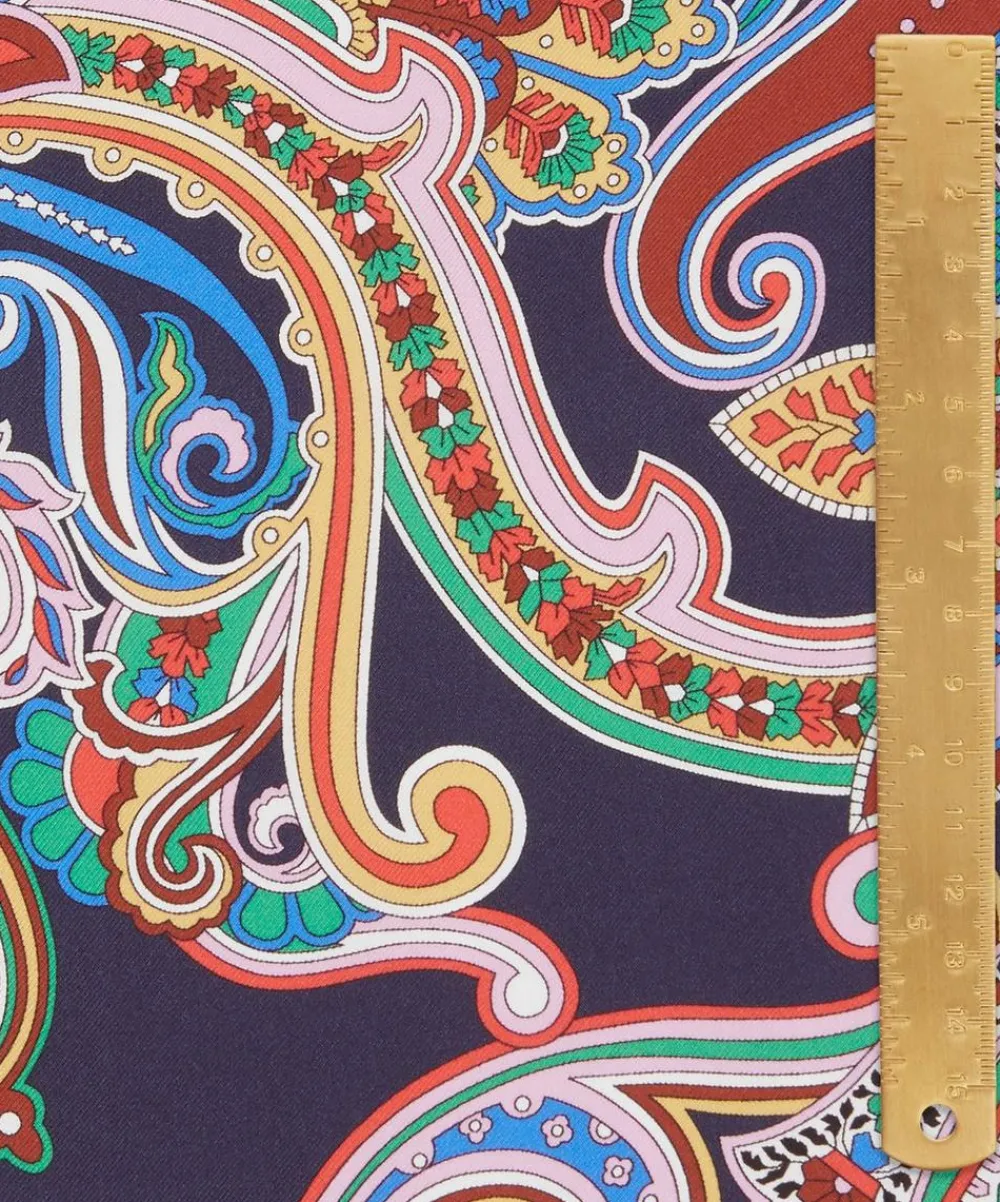 Liberty Fabrics Monument Twill^Paisley Fanfare Silk Twill