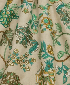 Liberty Interiors Furnishing Fabrics^Palampore Embroidery in Jade