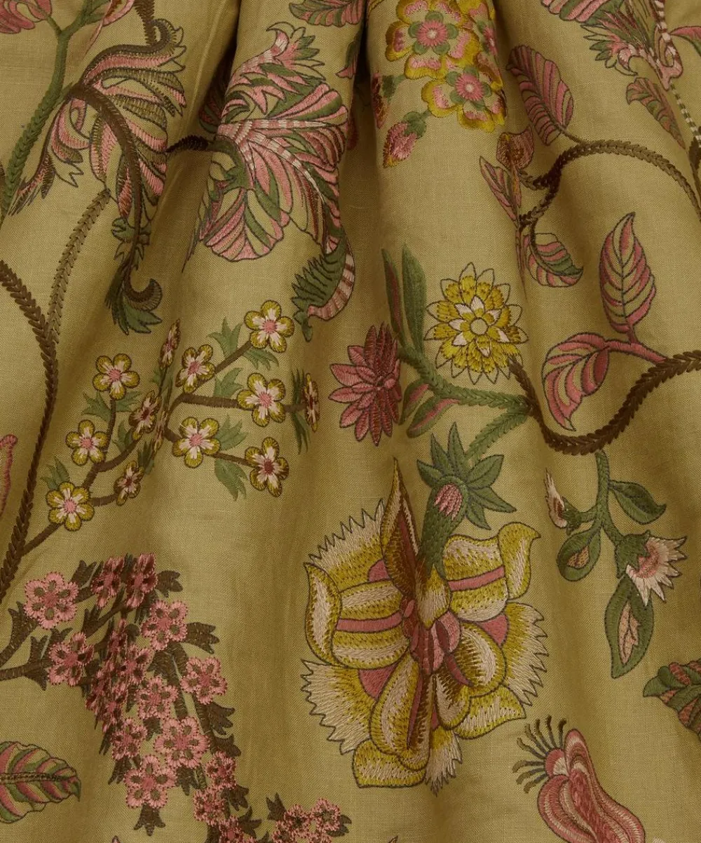 Liberty Interiors Furnishing Fabrics^Palampore Embroidery in Lacquer