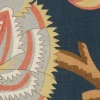 Liberty Interiors Furnishing Fabrics^Palampore Trail Landsdowne Linen in Pewter Blue