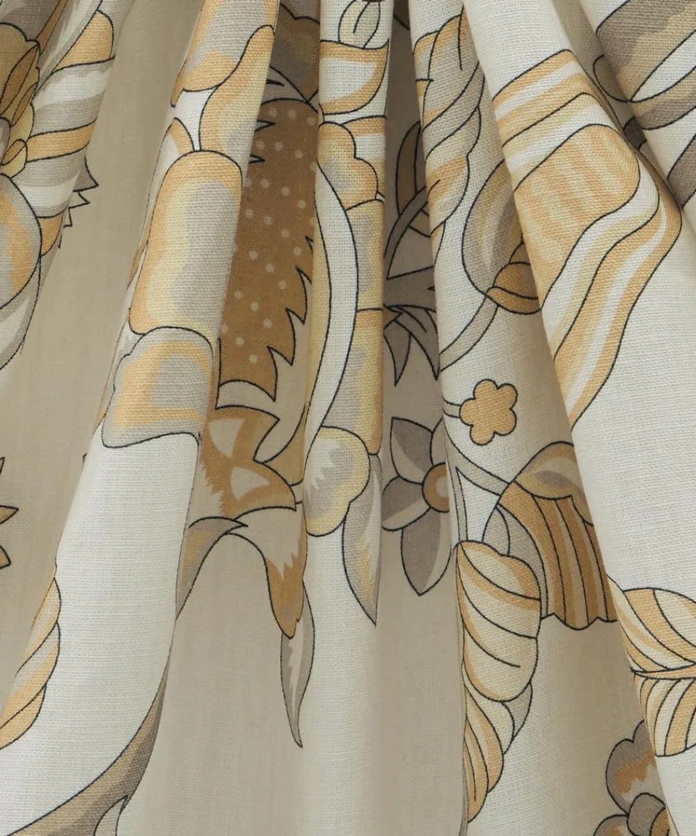 Liberty Interiors Furnishing Fabrics^Palampore Trail Landsdowne Linen in Pewter