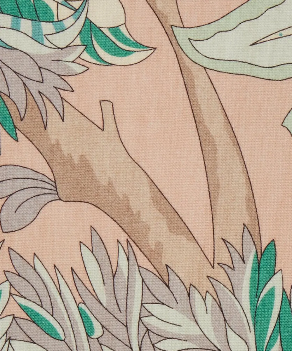 Liberty Interiors Furnishing Fabrics^Palampore Trail Landsdowne Linen in Jade Ointment