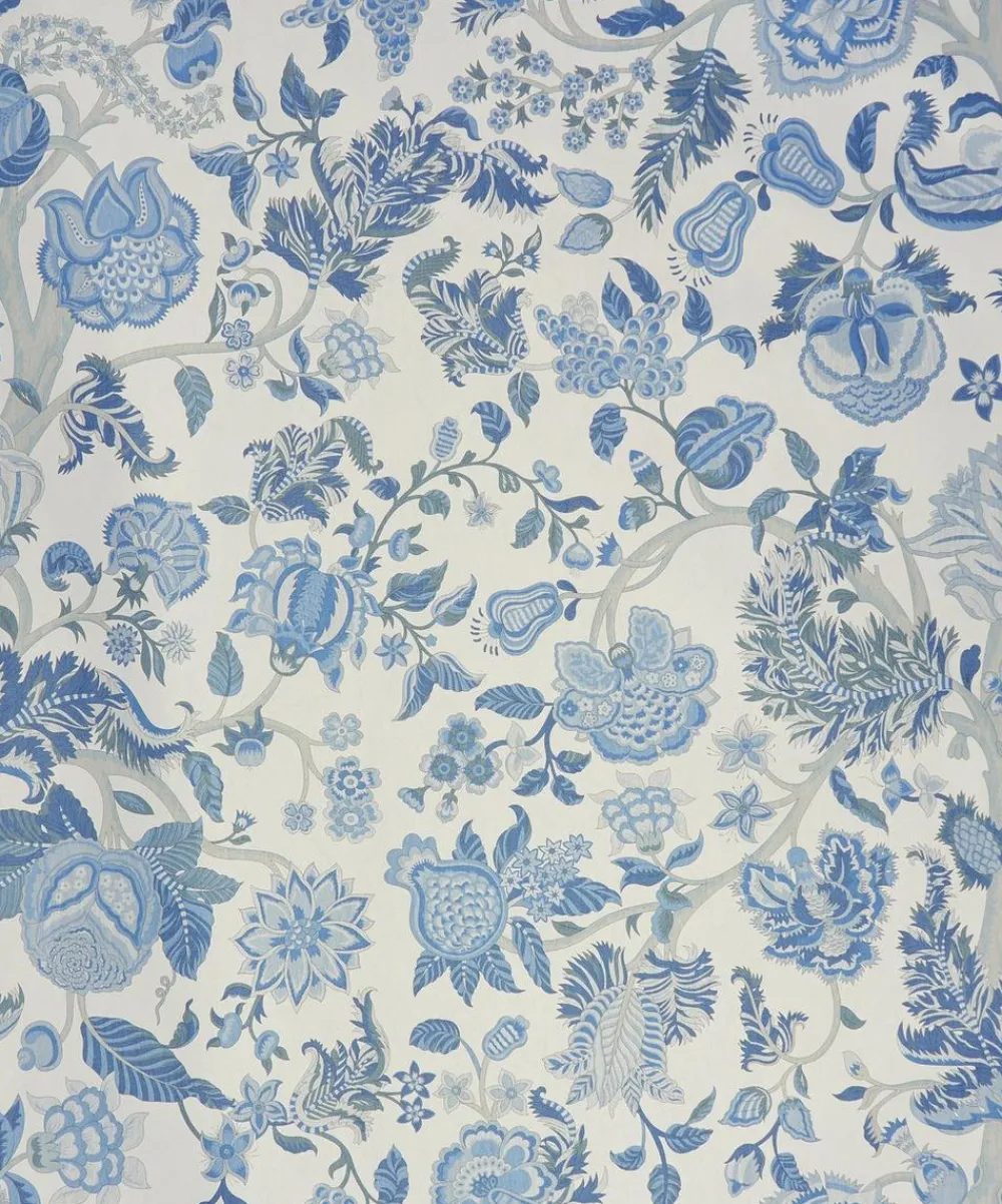 Liberty Interiors Wallpaper^Palampore Trail Wallpaper in Lapis