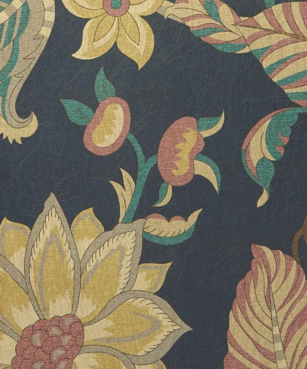 Liberty Interiors Wallpaper|Furnishing Fabrics^Palampore Trail Wallpaper in Pewter Blue