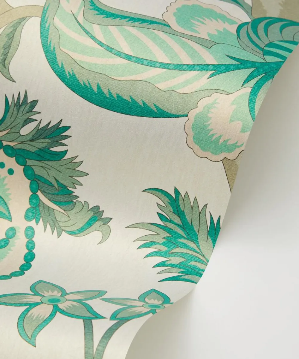 Liberty Interiors Wallpaper^Palampore Trail Wallpaper in Jade