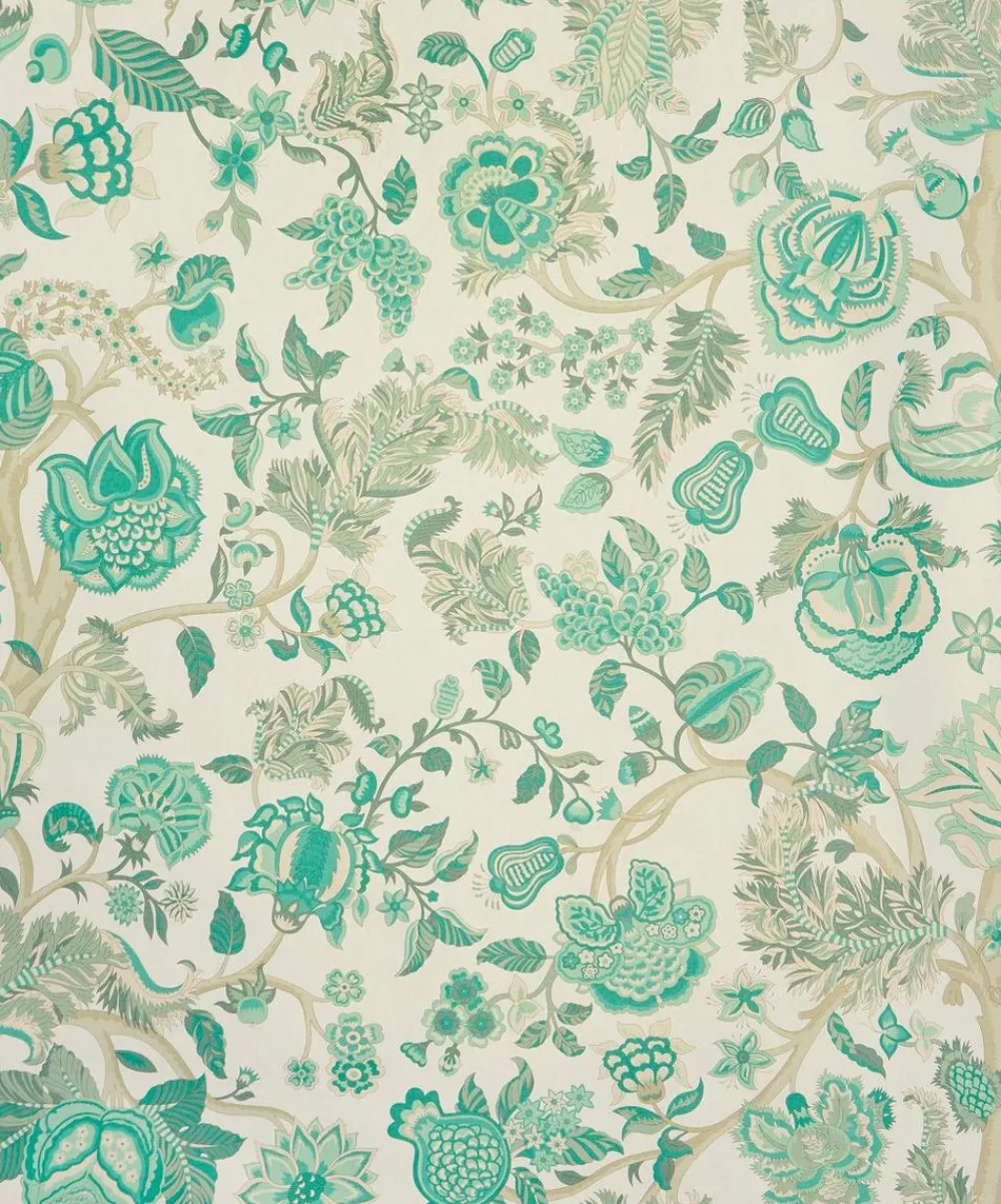 Liberty Interiors Wallpaper^Palampore Trail Wallpaper in Jade