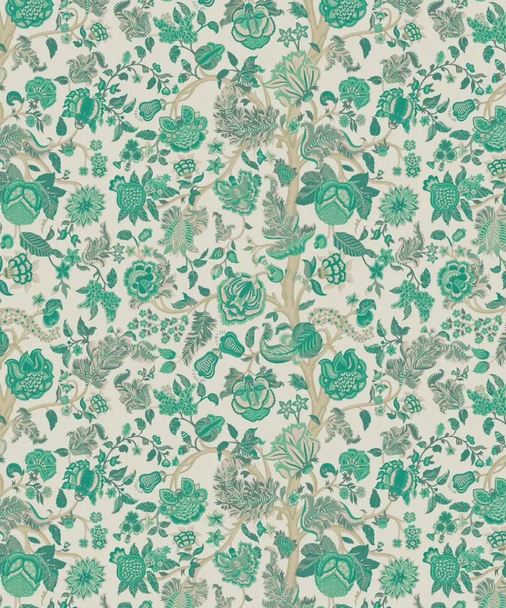 Liberty Interiors Wallpaper^Palampore Trail Wallpaper in Jade