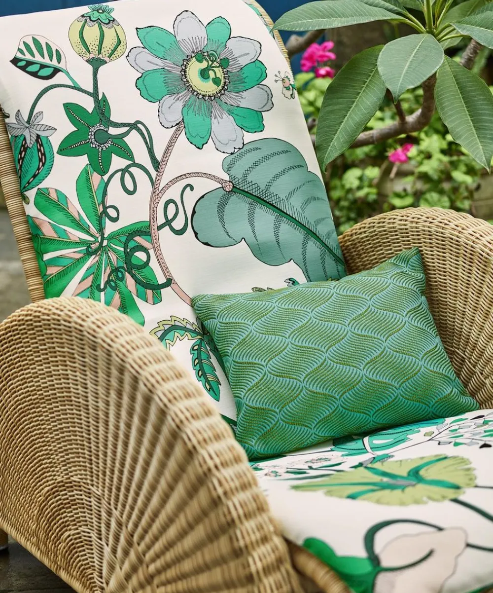 Liberty Interiors Furnishing Fabrics^Palazzo Westbrook in Aqua – Outdoor
