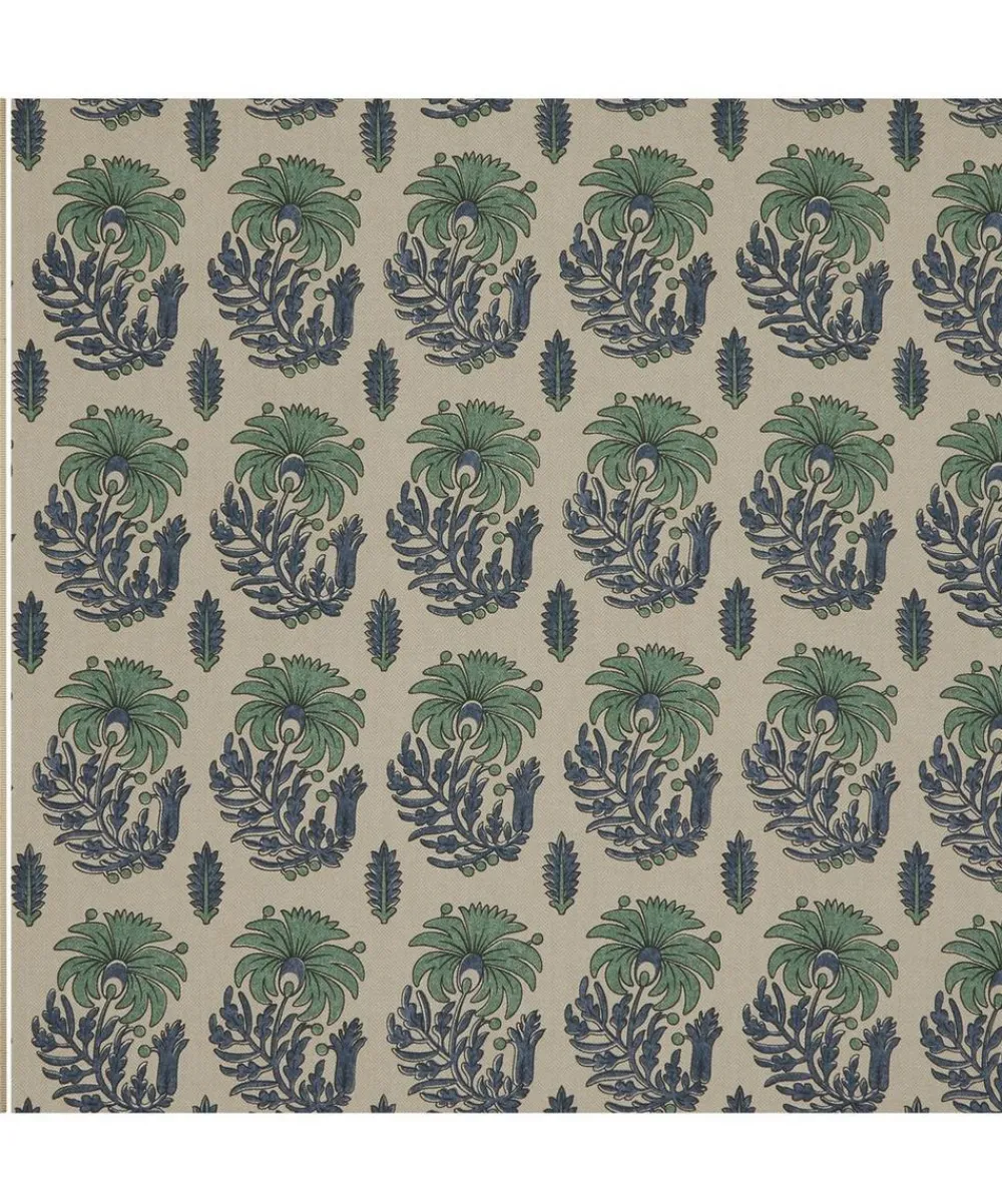 Liberty Interiors Furnishing Fabrics|Furnishing Fabrics^Palm Parade Linen in Jade