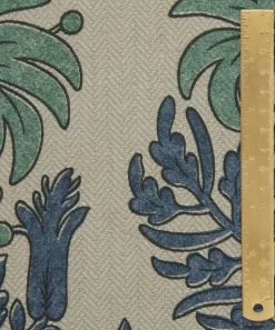 Liberty Interiors Furnishing Fabrics|Furnishing Fabrics^Palm Parade Linen in Jade
