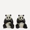 Quail Tableware^Panda Stoneware Salt and Pepper Shakers