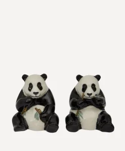 Quail Tableware^Panda Stoneware Salt and Pepper Shakers
