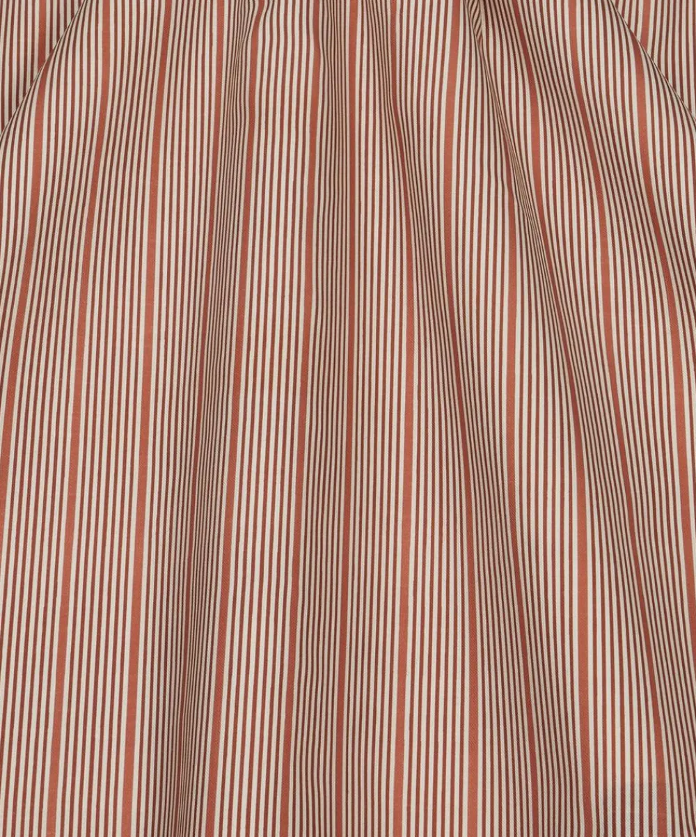 Liberty Interiors Furnishing Fabrics^Park Stripe Cotton in Galah Pink