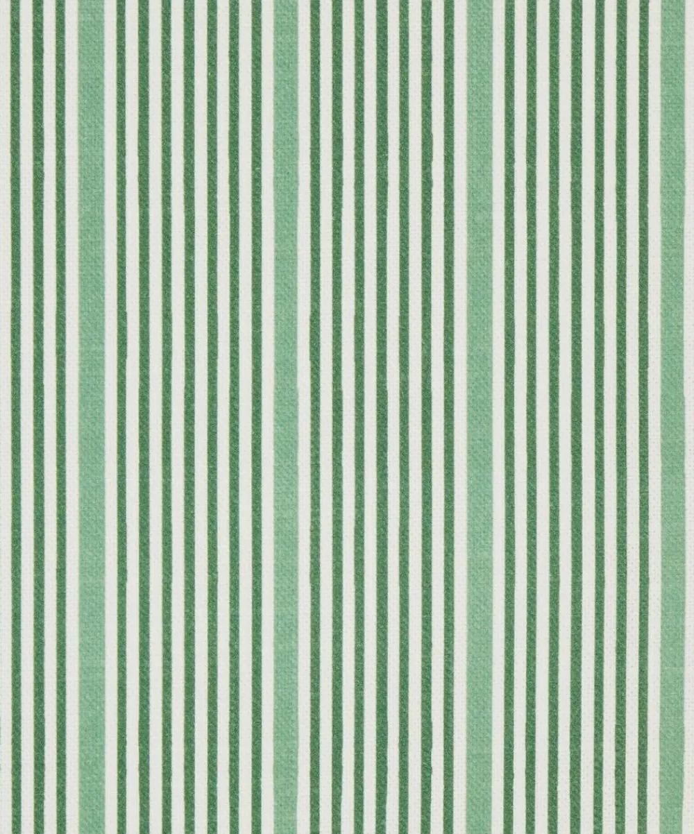 Liberty Interiors Furnishing Fabrics^Park Stripe Cotton in Purslane