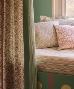 Liberty Interiors Furnishing Fabrics^Park Stripe Cotton in Purslane