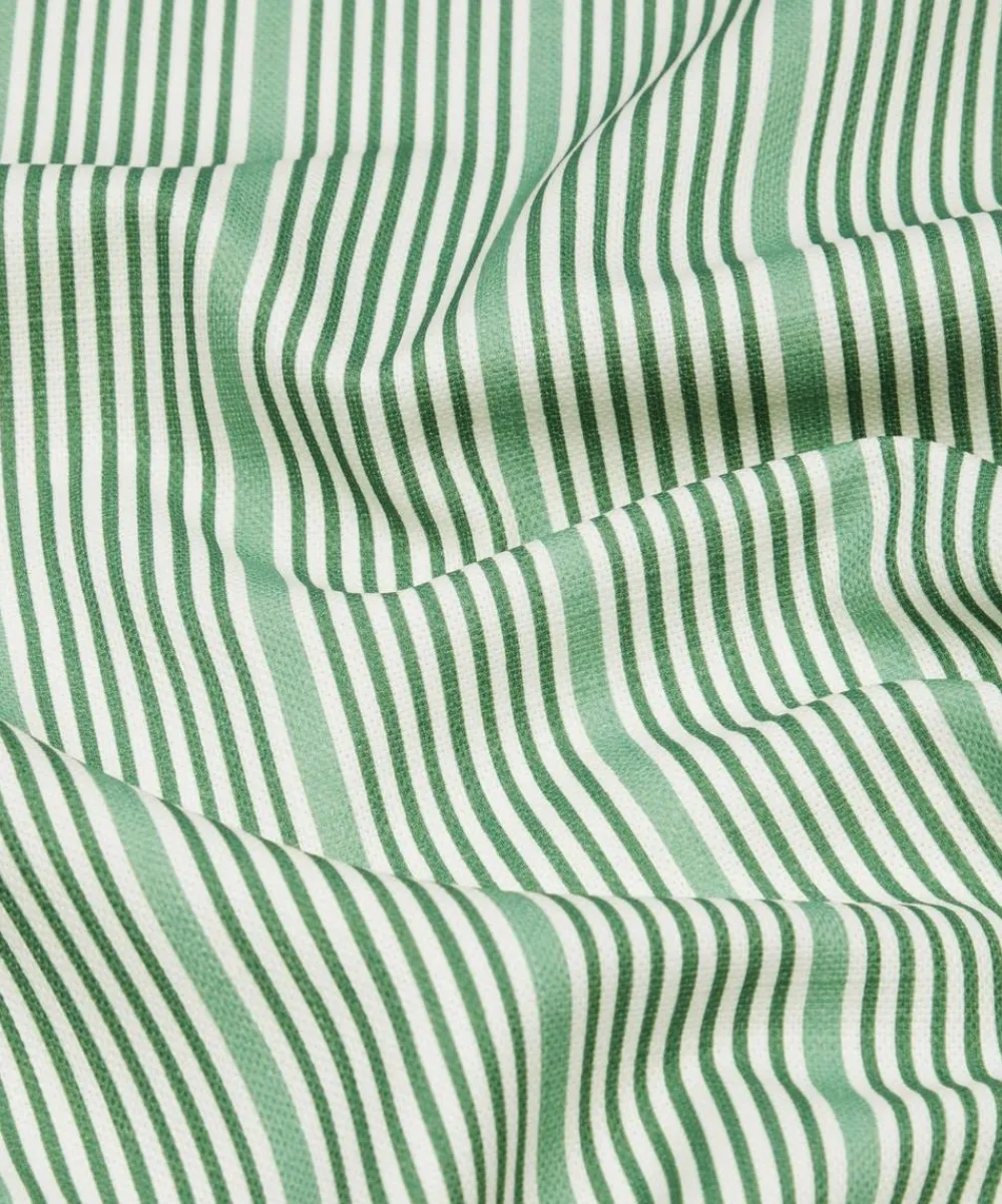 Liberty Interiors Furnishing Fabrics^Park Stripe Cotton in Purslane