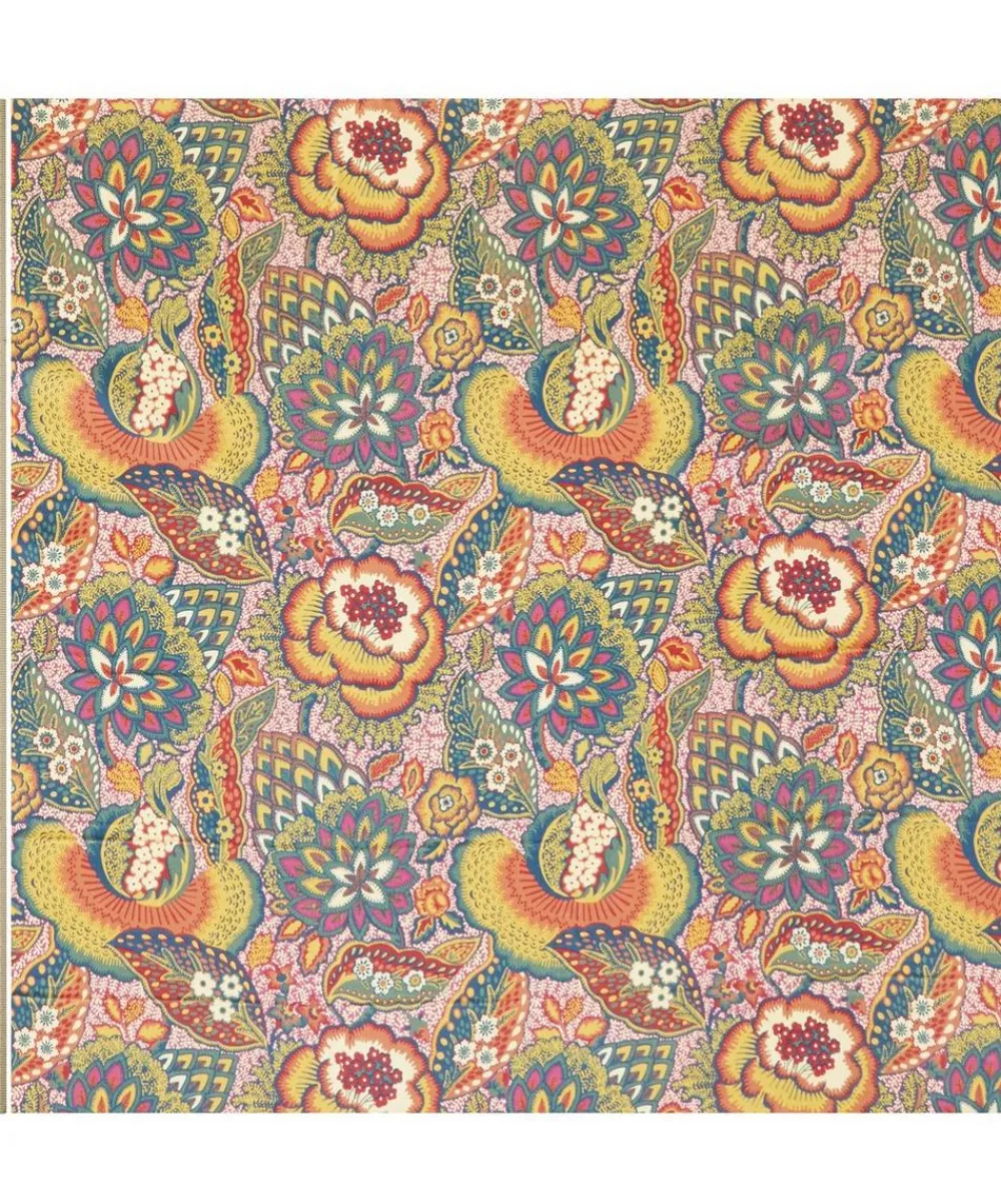 Liberty Interiors Furnishing Fabrics^Patricia Cotton Velvet in Lacquer Bright