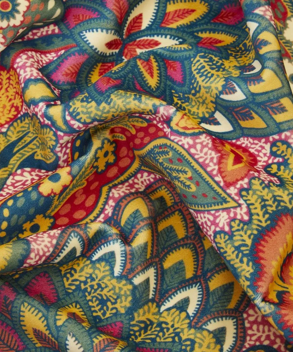 Liberty Interiors Furnishing Fabrics^Patricia Cotton Velvet in Lacquer Bright