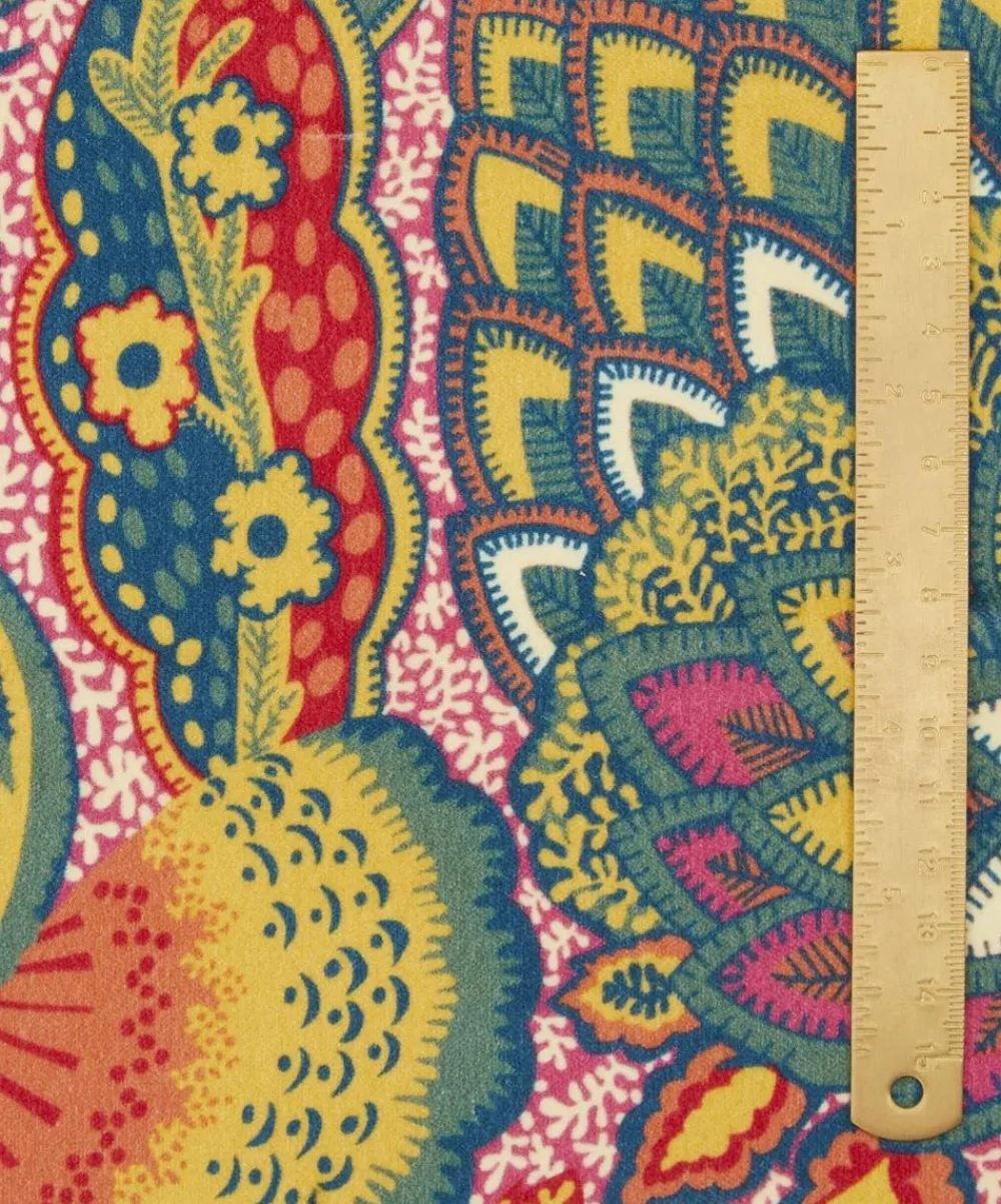 Liberty Interiors Furnishing Fabrics^Patricia Cotton Velvet in Lacquer Bright