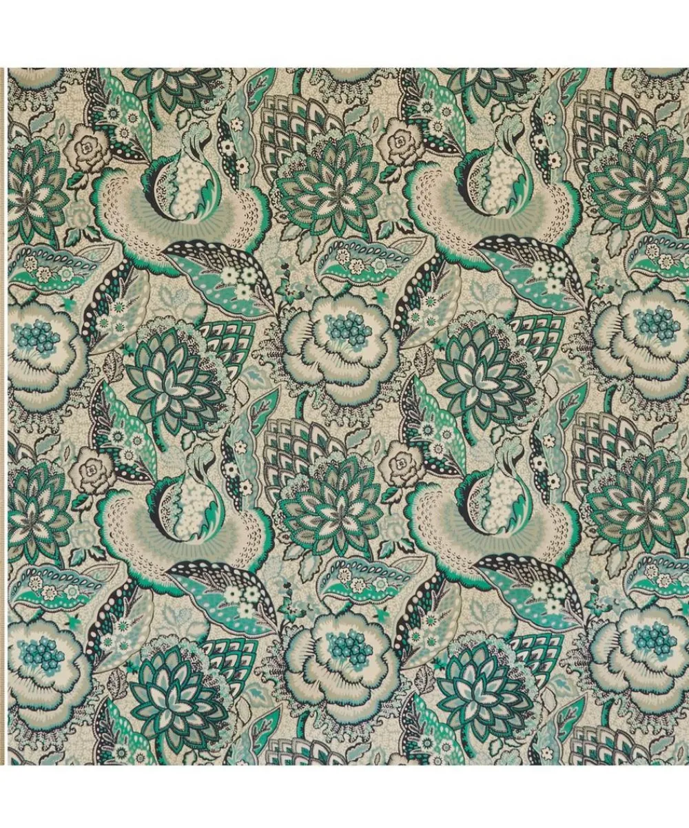 Liberty Interiors Furnishing Fabrics^Patricia Cotton Velvet in Jade