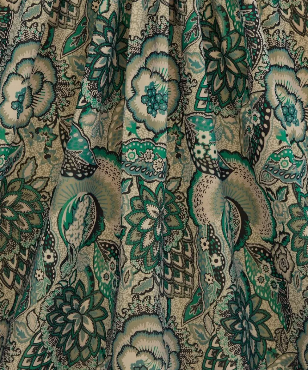 Liberty Interiors Furnishing Fabrics^Patricia Cotton Velvet in Jade