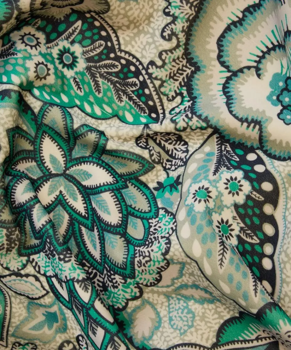 Liberty Interiors Furnishing Fabrics^Patricia Cotton Velvet in Jade
