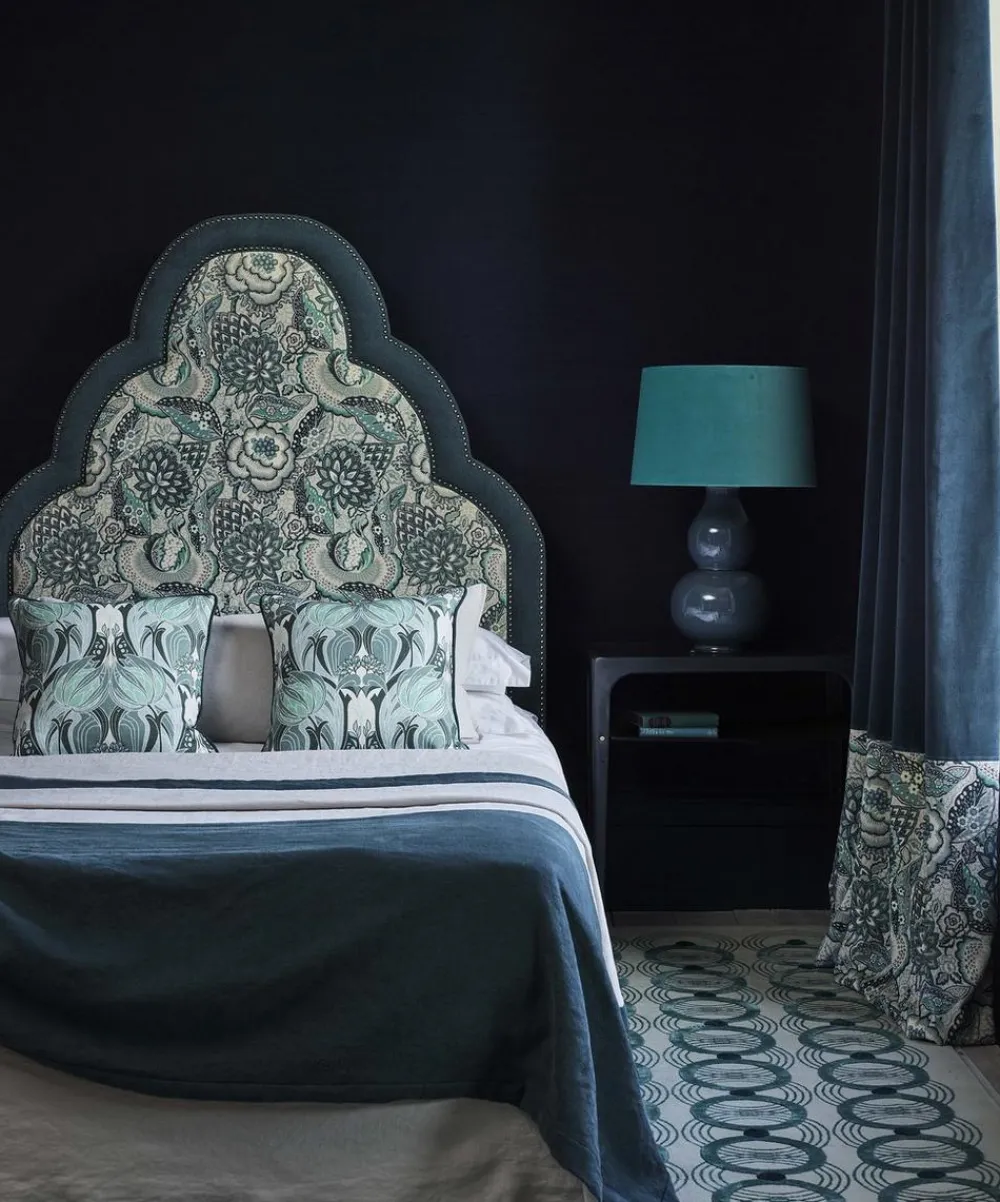 Liberty Interiors Furnishing Fabrics^Patricia Cotton Velvet in Jade
