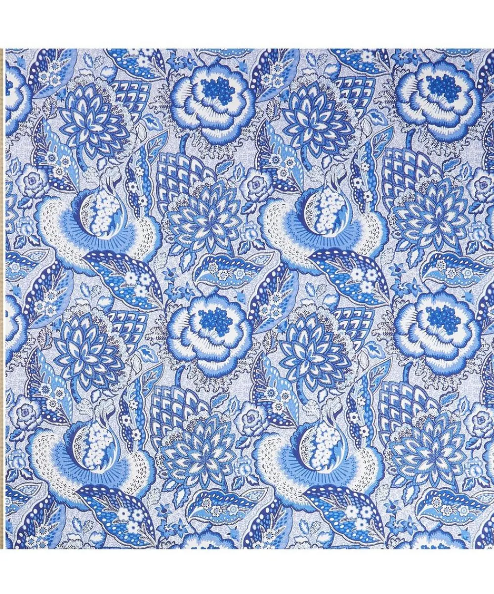 Liberty Interiors Furnishing Fabrics^Patricia Ladbroke Linen in Lapis