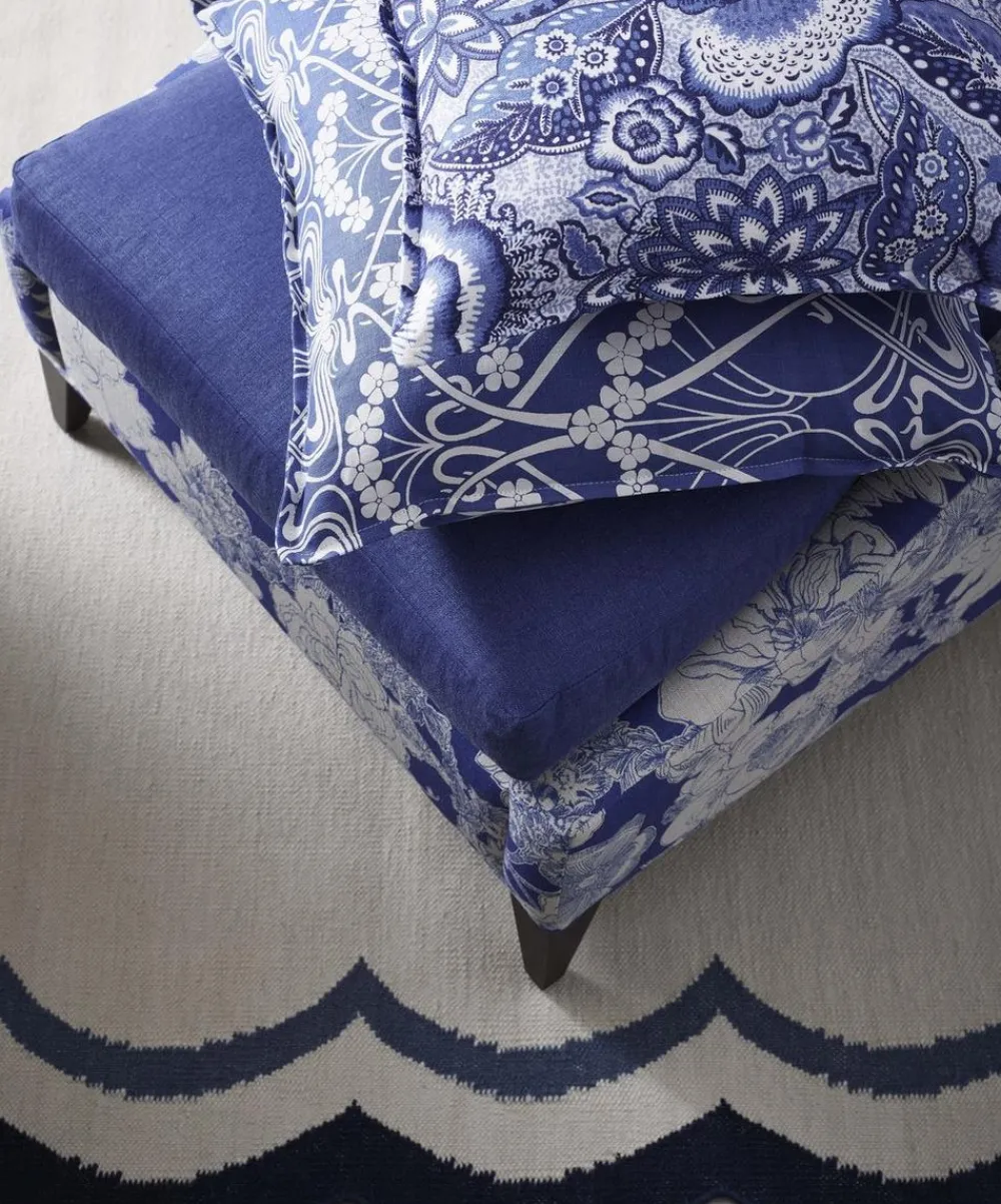 Liberty Interiors Furnishing Fabrics^Patricia Ladbroke Linen in Lapis