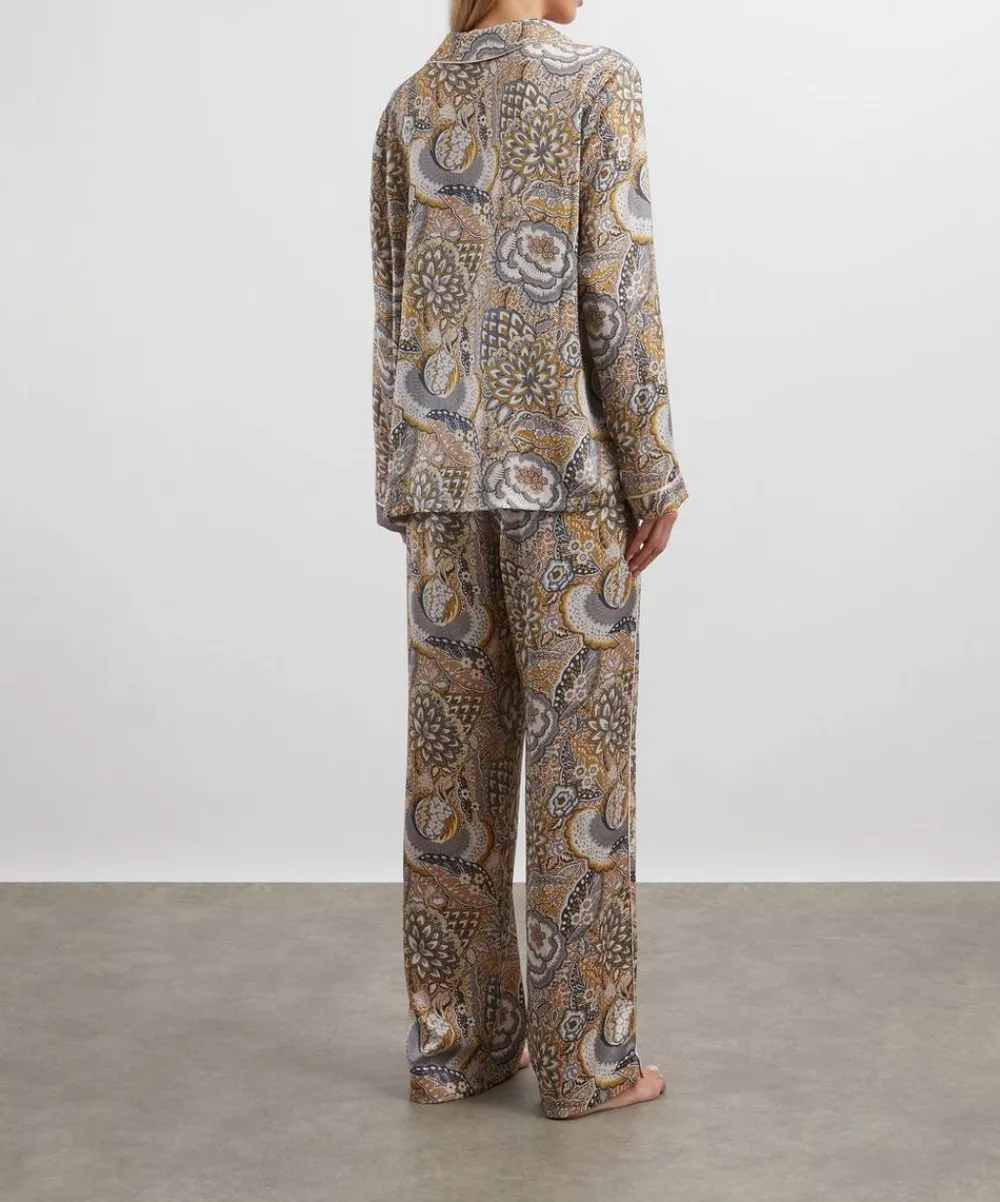 Liberty Sleepwear^Patricia Silk-Satin Cotton Pyjama Set