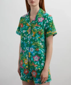 Liberty Sleepwear^Pavilion Tana Lawn™ Cotton Short Pyjama Set