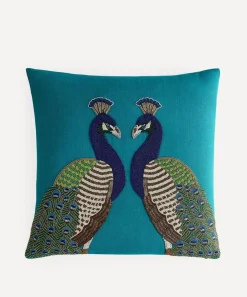 Jonathan Adler Cushions^Peacock Beaded Cushion