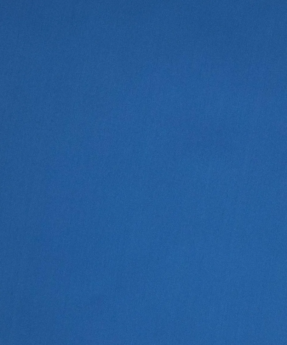 Liberty Fabrics Silk Satin|Classic Tana Lawn^Peacock Blue Plain Silk Satin