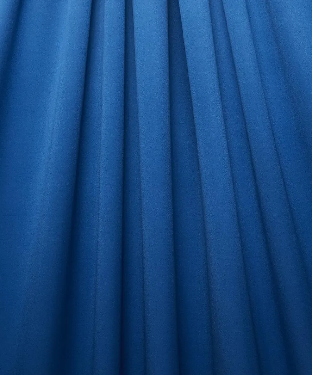 Liberty Fabrics Silk Satin|Classic Tana Lawn^Peacock Blue Plain Silk Satin