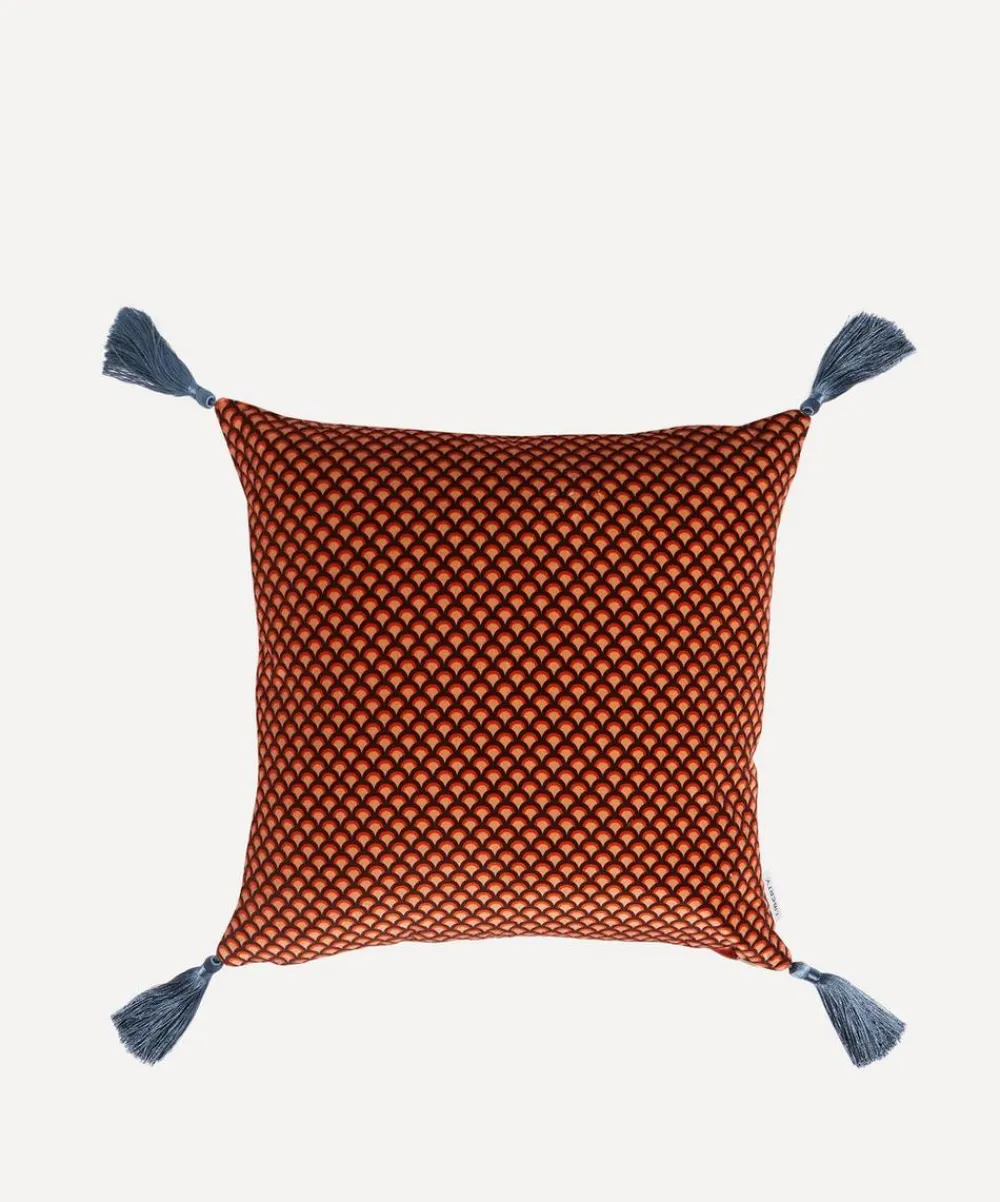 Liberty Cushions|Living Room^Peacock Garden Velvet Cushion