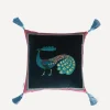 Liberty Cushions|Living Room^Peacock Garden Velvet Cushion